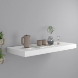 VidaXL Raft de perete suspendat, alb, 60x23,5x3,8 cm, MDF