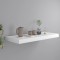vidaXL Raft de perete suspendat, alb, 60x23,5x3,8 cm, MDF