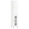 Dulap inalt, alb extralucios, 34,5x34x180 cm, lemn prelucrat