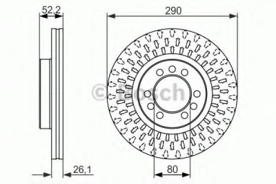 Disc frana IVECO DAILY III platou / sasiu (1999 - 2006) BOSCH 0 986 479 626 foto