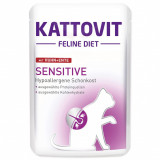 Kattovit Sensitive Pungă de pui + rață 85 g