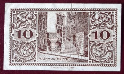 Germania notgeld 10 pfennig 1921 Gorlitz ** foto