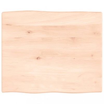 Gossi blat masa 60x50x2 cm lemn masiv stejar netratat contur organic foto