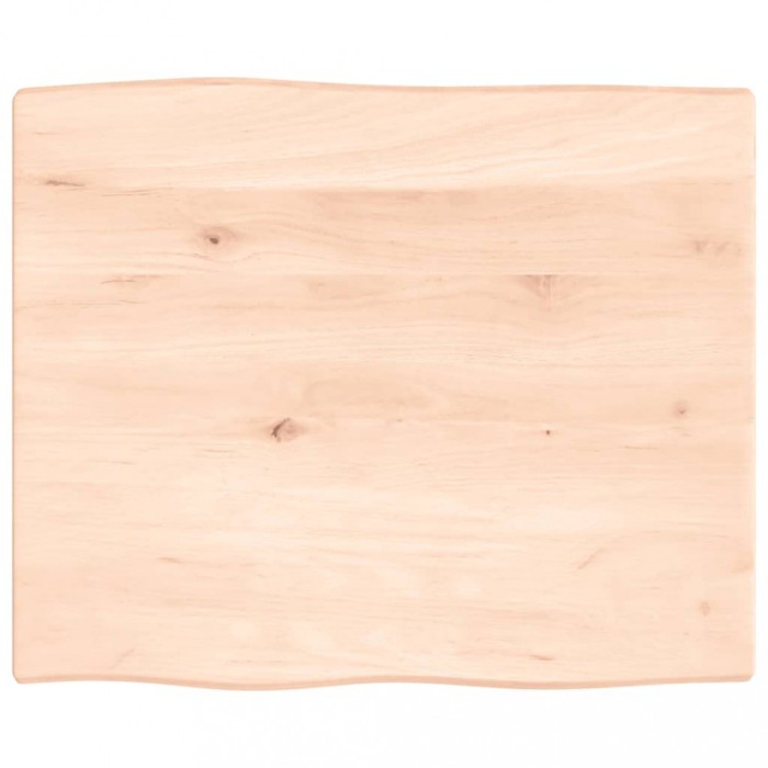 Gossi blat masa 60x50x2 cm lemn masiv stejar netratat contur organic