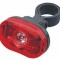 Stop bicicleta Tent cu 3 LED-uri rosii, LED central 0.5W, 2 functii, prindere tija sa 25.4&ndash;31.8 mm, structura rezistenta