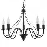 Candelabru MINERWA 5 negru, Sollux Lighting
