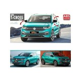 Capace Oglinzi Batman Negre VW T-Cross 2017-2024, ABS, Montaj Ușor