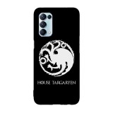 Husa compatibila cu Oppo A55, Viceversa, model House Targaryen Game of Thrones, Silicon, TPU, Transparent, Carcasa