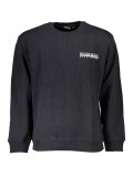 Cumpara ieftin Bluza barbati, cu imprimeu pe fata si pe spate, Regular fit, negru (Marime: M), Napapijri