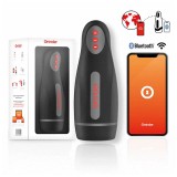Masturbator Oninder App, control prin aplicatie, 10 functii de vibratie, 25 cm, negru