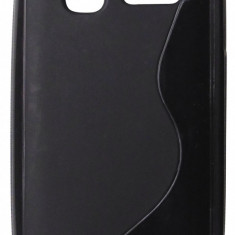 Husa silicon S-line neagra pentru Alcatel Pop C1 (Orange Yomi)