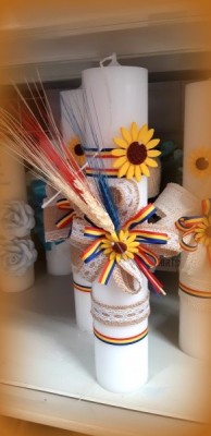Lumanare De Botez Traditionala Pentru Fetite Si Baieti Lmntz4