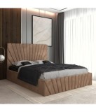 Pat Tapitat Toma Crem+ Saltea Lux Ortopedica 140x200cm