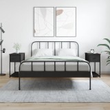 vidaXL Noptiere, 2 buc., negru, 30x60x60 cm, lemn prelucrat