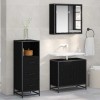 VidaXL Dulap de Baie Stejar negru 35 x 37.5 x 100 cm Lemn compozit 883607
