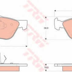 Set placute frana,frana disc ALFA ROMEO 147 (937) (2000 - 2010) TRW GDB1445