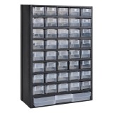 Dulap pentru unelte cu 41 sertare din plastic