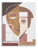 Tablou decorativ Face, Mauro Ferretti, 60x80 cm, canvas pictat manual, multicolor