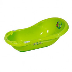 Cadita de Baie 84 cm cu Dop de Scurgere Green Little Bear foto