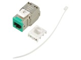 Modul RJ45 Keystone Gri-Verde Cat 6a - Goobay
