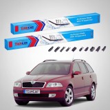 Cumpara ieftin Ștergătoare Skoda Octavia II Combi 1Z5 02-10.2004 | Set Față Flat &ndash; TeamCar&reg;