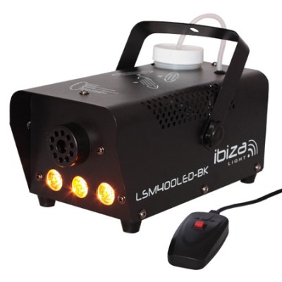 Masina de fum profesionala Ibiza, efect flacara, 400W, negru foto