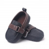 Pantofiori negri tip mocasini - Beldy (Marime Disponibila: 3-6 luni (Marimea 18
