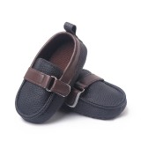 Pantofiori negri tip mocasini - Beldy (Marime Disponibila: 3-6 luni (Marimea 18