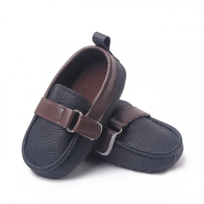 Pantofiori negri tip mocasini - Beldy (Marime Disponibila: 9-12 luni (Marimea foto