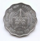 India 10 paise 1976 (comemorativa: FAO) Aluminiu, 26 mm, KM-30 (circulata)
