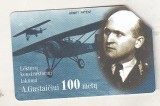 bnk card Cartele telefonice - Lithuania - URMET - aviatie - 100 Years to A. Gustaitis - Col:LT-LTV-M044