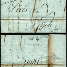 France 1806 Rare Stampless Cover + Content 44 Montauban Figeac D.1072