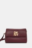 Dkny poseta de piele culoarea bordo, R44EAI71
