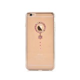 Husa APPLE iPhone 6\6S - Comma Crystal Camelia (Auriu), iPhone 6/6S, Plastic, Carcasa