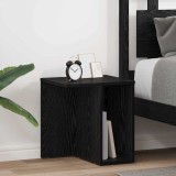 vidaXL Masă laterală 2 pcs Stejar Negru 37 x 32 x 40 cm Lemn compozit 891083