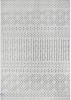 Covor Model Oksi 38003-100, Marime 60 x 110 cm, Alb, Gri, Inaltime Fir 6 mm, Antialergic, Polipropilena, Living, Dormitor, Sufragerie, Birou