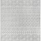 Covor Model Oksi 38003-100, Marime 60 x 110 cm, Alb, Gri, Inaltime Fir 6 mm, Antialergic, Polipropilena, Living, Dormitor, Sufragerie, Birou