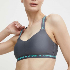 Under Armour sutien sport Crossback culoarea gri