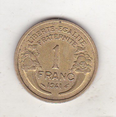 bnk mnd Franta 1 franc 1941