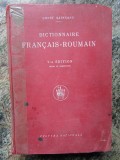 DICTIONNAIRE FRANCAIS-ROUMAIN-CONST. SAINEANU 1928