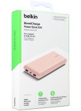 Belkin 20k Power Bank Usb-a &amp; C 15w Rose Gold