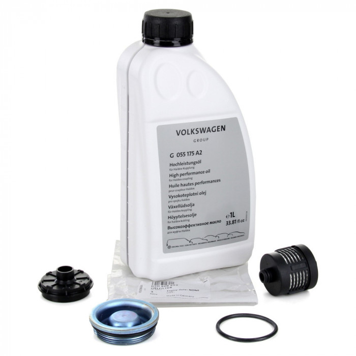 Set Ulei Special Cupla Haldex Oe Volkswagen VW TL 52175-X 1L G055175A2 + Filtru Ulei Diferential Haldex Oe Volkswagen Passat B6 2005-2010 02D598574