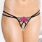 Floricica Roz - Lenjerie sexy G-String 2448, black, S/L