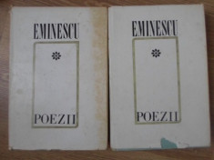 POEZII VOL.1-2 EDITIE CRITICA DE D. MURARASU - M. EMINESCU foto