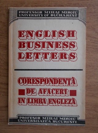 Mihai Miroiu - Corespondenta de afaceri in limba engleza