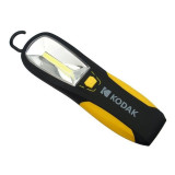 Lanterna de lucru Kodak, 32 micro LED-uri, 3 W, 220 lm, 50 m, magnetica, buton on/off, agatatoare, plastic, Negru/Galben