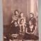 Poza grup de fete - eleve de liceu - fotografie tip carte postala - fotografie veche anii 1920, foto studio Olteanu - Campina
