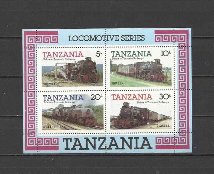 TANZANIA 1985 TRANSPORT TRENURI LOCOMOTIVE