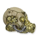 Statueta STEAMPUNK cu un craniu cu masca de gaze SP-6, Abstract