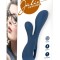 Mini vibrator iepure din silicon cu 10 moduri de vibratie Mini Rabbit Vibrator